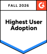 G2 Highest User Adoption, Fall 2026