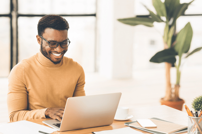 man on laptop