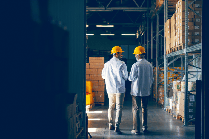 workers walking