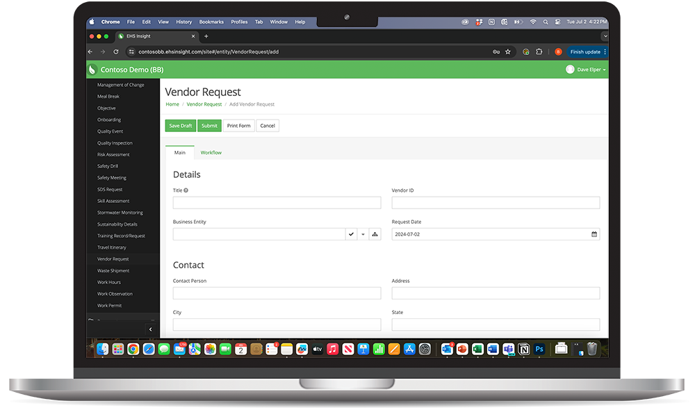 Vendor Management Software | EHS Insight