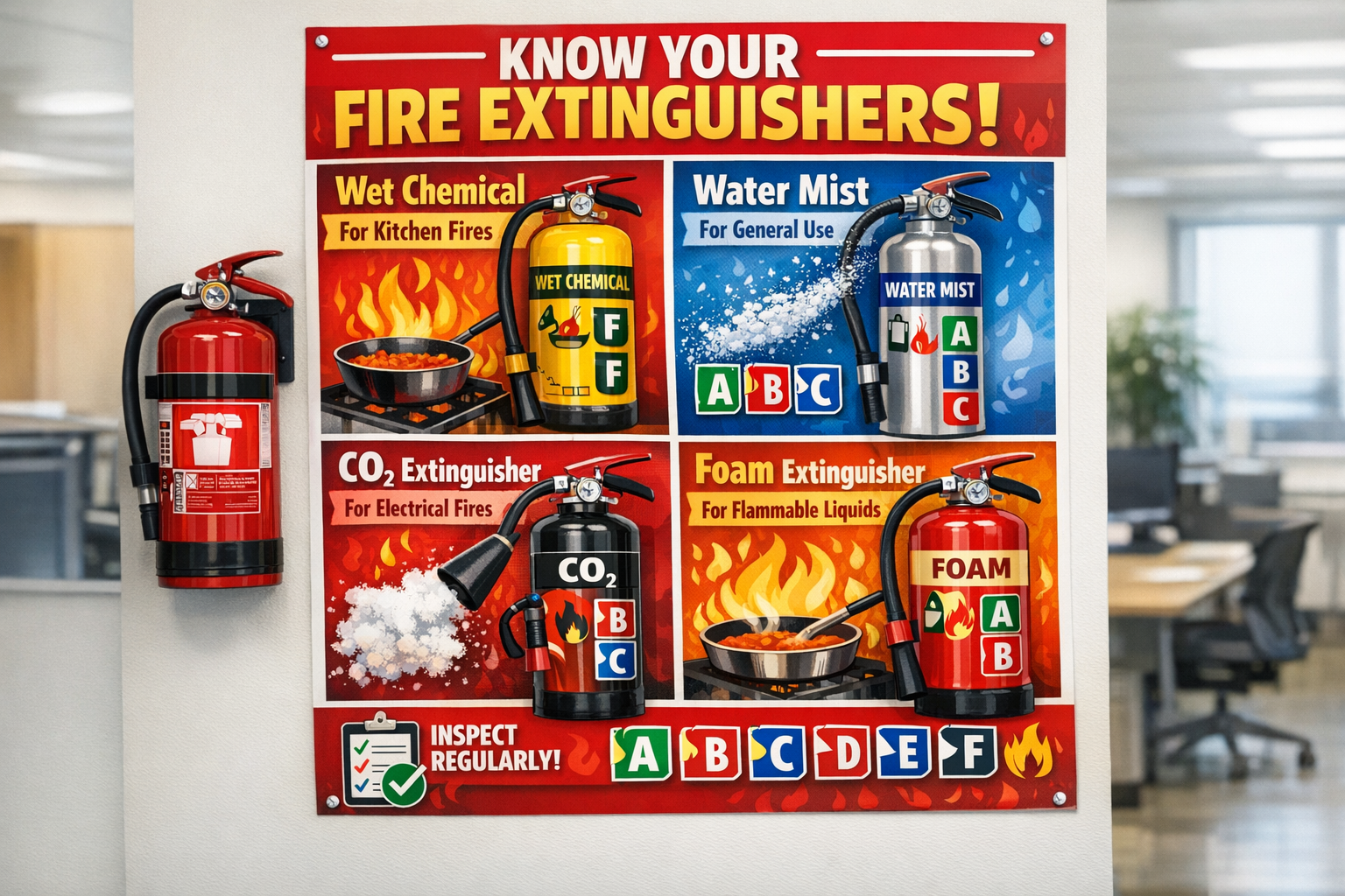 What Types of Extinguishers Are Appropriate for Your Workplace?