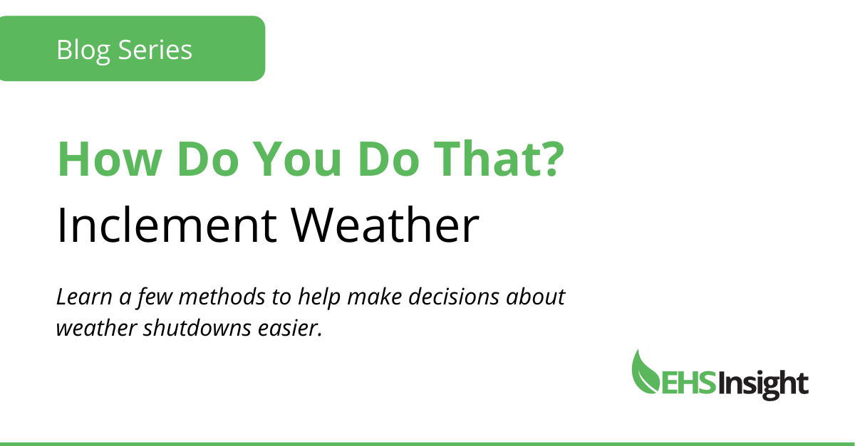 inclement weather safety
