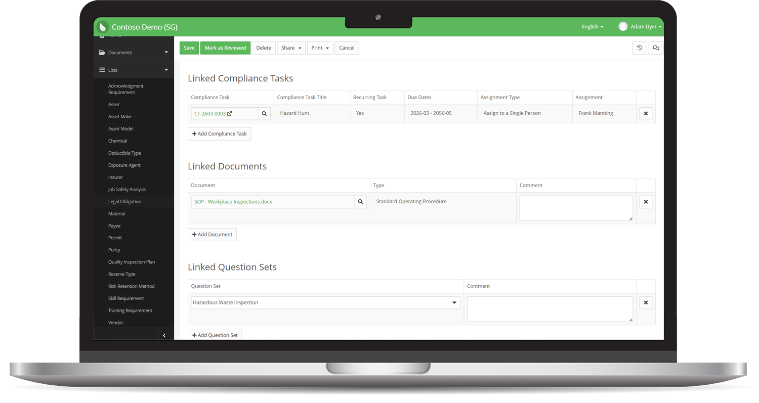 A Transparent, Unified View of Regulatory Obligations