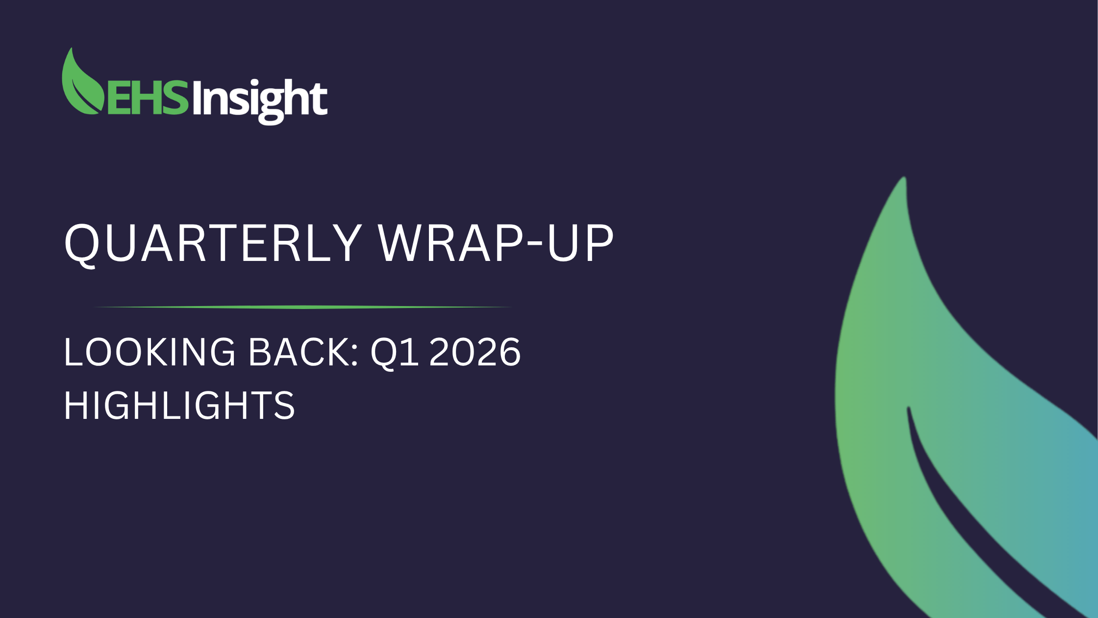 q1 2026 wrap up