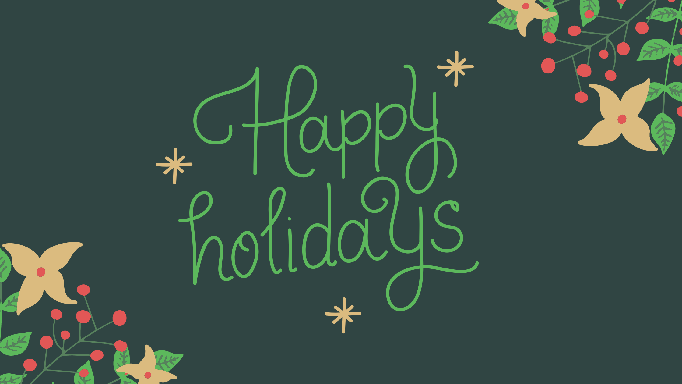 happy holidays 2021